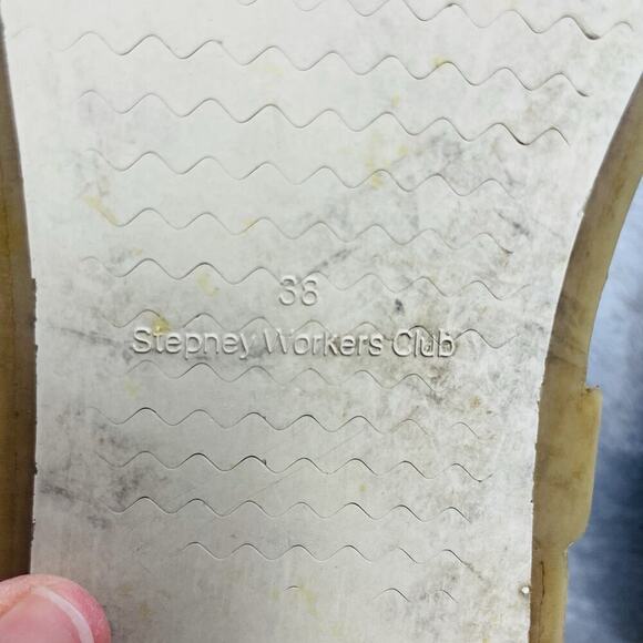 SWC Stepney Workers Club Dellow Sneakers Mens 38/US M5/W7 Black Canvas Gum Sole - Picture 7 of 10